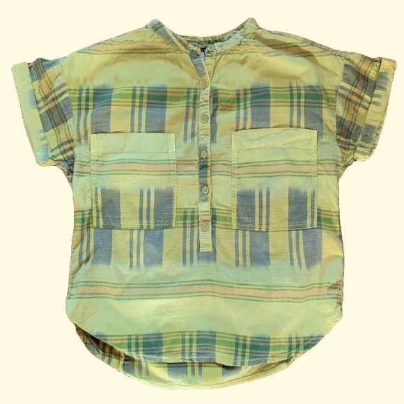 Anthropologie (Pilcro and the Letterpress) Checked Short-Sleeve Shirt - Picture 3 of 5